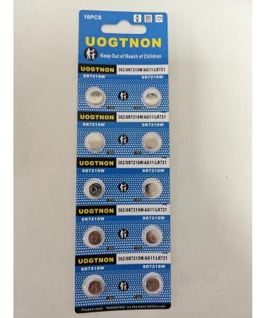 362 SR721SW Watch Battery 1.5V Button Cell (10-Pack)