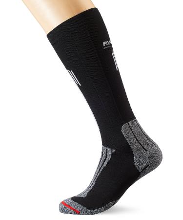 RYWAN Unisex R1884n Comprim'run Compression Energy Socks Running Compression Stockings 35-37 Black