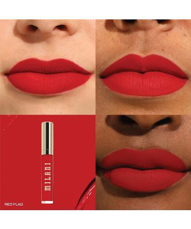 Milani Stay Put Longwear Liquid Lipstick - Red Flag | Smudge-Proof, Kiss-Proof & Fade-Resistant Formula - Buy Online on GoSupps.com
