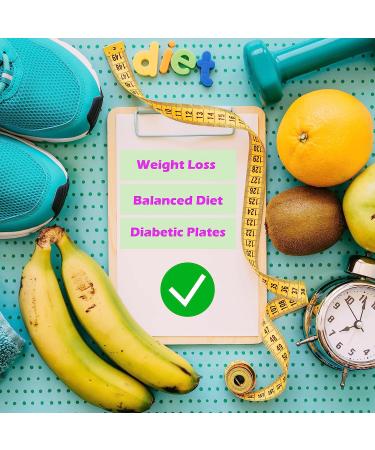 Raaz365 Portion Control Plates for Weight Loss adults  Diabetic portion control plates for adults  Healthy nutrition balanced diet plates  Pack of 2 Plates  Blue - Buy Online on GoSupps.com