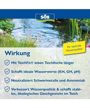 S ll 81752 Teichfit 10 kg - All-Year Pond Care Products for Garden Fish Koi & Swimming Ponds - Water Stabilizer Online - Buy Online on GoSupps.com