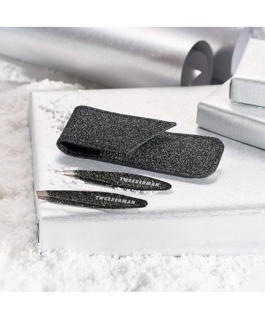 Tweezerman 40th Anniversary Mini Slant & Point Tweezer Set with Case - Precision Brow and Hair Removal Tool - Buy Online on GoSupps.com