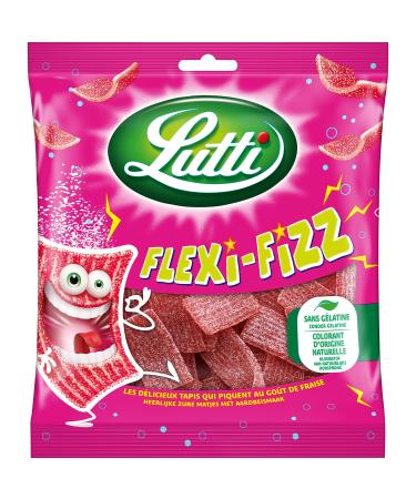 Lutti Fraise Flexi-Fizz Fili Tubs 225 g