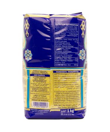 Buy Dari Premium Couscous Medium 1 kg - Authentic Moroccan Couscous for International Shipping - Buy Online on GoSupps.com