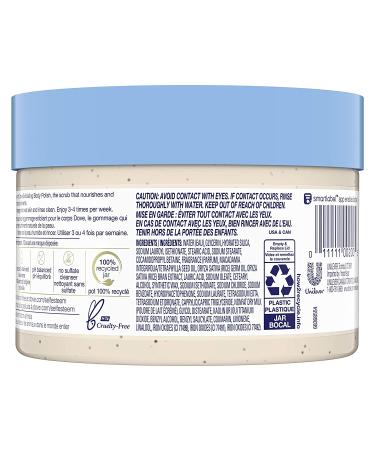 Dove Exfoliating Body Polish Scrub Macadamia & Rice Milk 10.5 oz - Set of 4 | Smoother, Nourished Skin - Buy Online on GoSupps.com