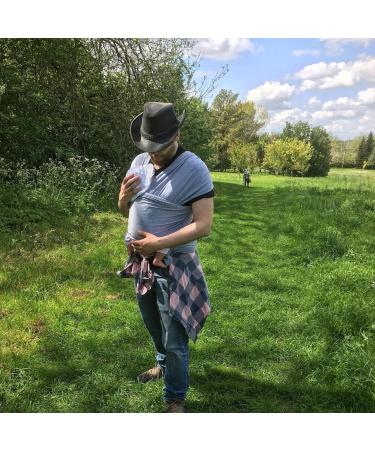 Bebamour Newborn Stretchy Baby Carrier Sling | All-in-1 Cotton Wrap for 0-16KG | Grey - Buy Online on GoSupps.com