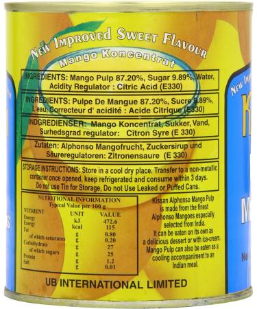 Kissan Mango Pulp 860g - Pure and Delicious Fruit Puree - Buy Online on GoSupps.com
