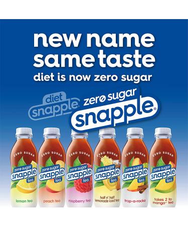 Diet Snapple Raspberry Tea 16 fl oz Recycled Plastic Bottle 6 Pack - Refreshing and Sustainable - Buy Online on GoSupps.com