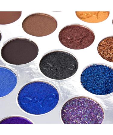 Alice+Jane 35 Color High Pigment Eyeshadow Palette with Glitter and Cream Lavender Brown - Shop Now - Buy Online on GoSupps.com