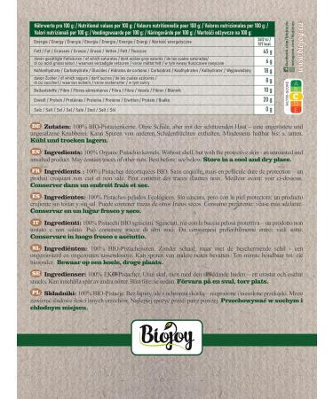 Biojoy BIO Pistachios peeled 500 g whole and unsalted - Buy Online on GoSupps.com