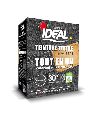 Ideal Teinture Textile Tout en un 350 g Jean Noir Jean Noir 350 g