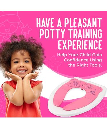 Cadily Princess Foldable Potty Training Seat for Toddlers - Portable Travel Potty Seat - Buy Online on GoSupps.com