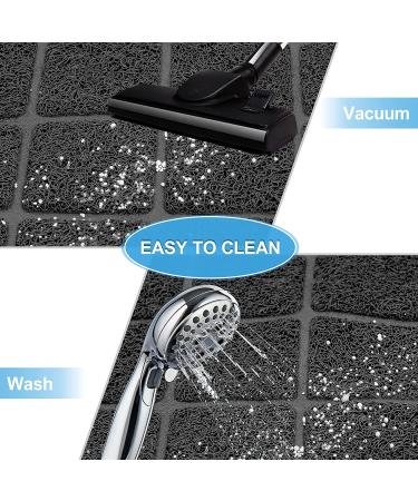 Niubya Premium Cat Litter Mat - Non-slip Waterproof Backing, Soft on Paws, Easy to Clean - Small 23x14 Black - Buy Online on GoSupps.com