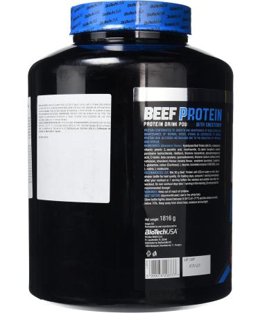 Biotech Beef Protein 1816G - 19.16g Strawberry Whey Protein Concentrate - Buy Online on GoSupps.com