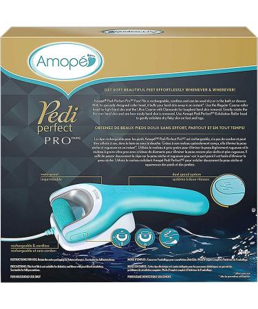 Amope Pedi Perfect Pro Wet & Dry Foot File - Rechargeable Callous Remover for Feet - Buy Online on GoSupps.com
