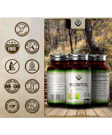 Myo-Inositol Chromium & Folate Blend | 1000mg | 180 Vegan Capsules | Female Support Supplements | Vitamins for Women | Non GMO | Gluten-Free | Made in UK - Buy Online on GoSupps.com