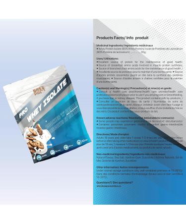 Pro Whey Isolate - Cookies 'N' Cream | Base Pro Nutrition | Whey Isolate Protein Powder 27 Grams of Protein Per Scoop 28 Servings Per Pouch | 2LBS Cookies & Cream 908 g (Pack of 1) - Buy Online on GoSupps.com