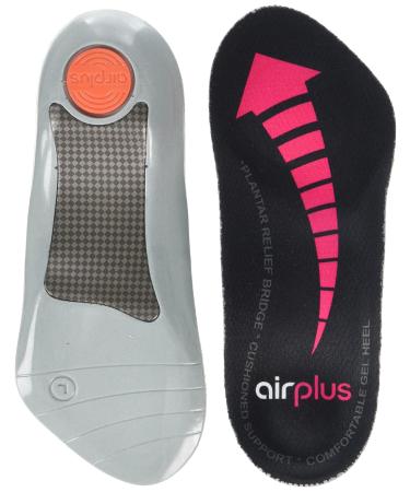 Airplus Women's Plantar Fascia Insole Orthotic Insoles Arch Support Superior Comfort & Stability Clear Medium