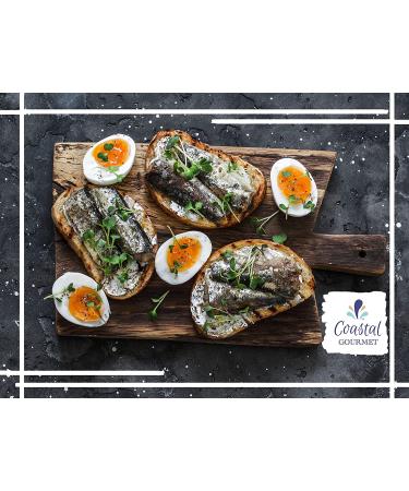Coastal Gourmet Sardines in Water - No Salt Added 4.375 oz. (Pack of 12) - Buy Online on GoSupps.com
