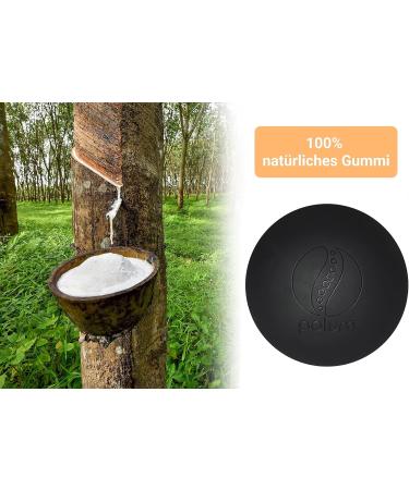 POLUM Massage Ball - Premium Lacrosse & Fascia Ball 6cm - 100% Natural Rubber for Pain Relief & Muscle Recovery - Buy Online on GoSupps.com