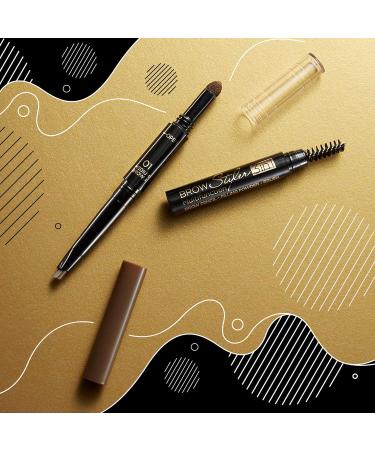 Eveline Cosmetics Brow Styler 3in1 Eyebrow Pencil No. 01 Medium Brown - Multifunctional Eyebrow Makeup for Perfect Brows - Buy Online on GoSupps.com