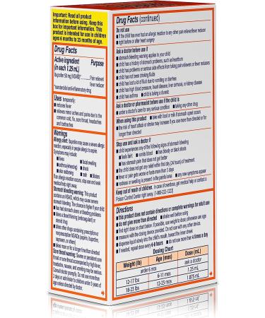 Motrin Infants Concentrated Drops - Berry Flavored Fever Reducer - 0.5 Oz (Pack of 2) - Buy Online on GoSupps.com