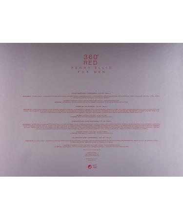 Perry Ellis 360 Red 4 Piece Gift Set (3.4oz/100ml Eau de Toilette 3oz Shower Gel 3oz After Shave Balm 0.25oz Eau de toilette Spray) - Buy Online on GoSupps.com
