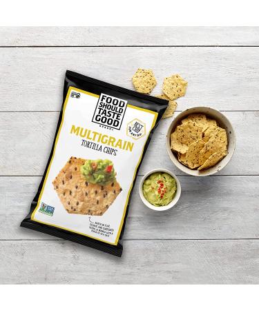 Food Should Taste Good Multigrain Tortilla Chips - Gluten Free, 5.5 oz (Pack of 12) | Snacks - Buy Online on GoSupps.com