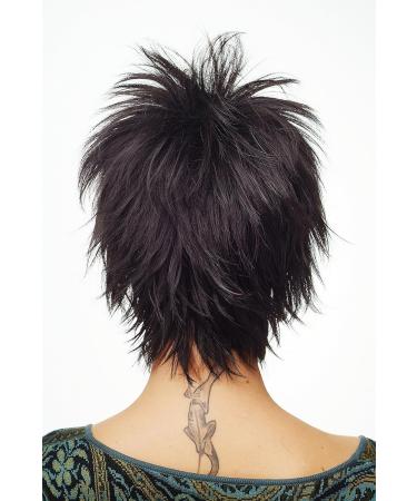 Buy WIG ME UP 80s Punk Short Hair Wig for Women - Black & Blue Teased Wild Strands - Buy Online on GoSupps.com