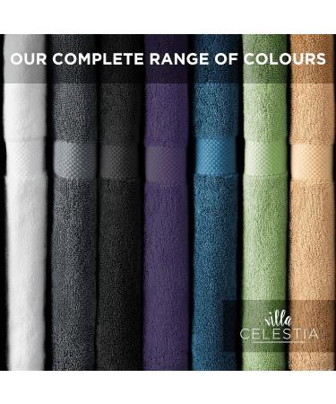 Villa Celestia Premium 100% Cotton White Wash Cloths for Body and Face - Luxury Face Towels 650 GSM (Pack of 6) - Buy Online on GoSupps.com