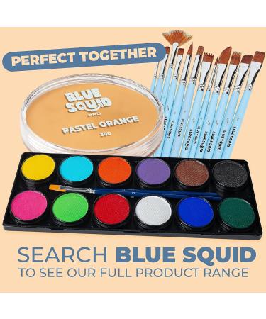 Blue Squid PRO Face Paint - Pastel Orange 30g | Water Activated Professional Body and Face Makeup - Non Toxic Halloween Facepaint for Adults and Kids - Buy Online on GoSupps.com