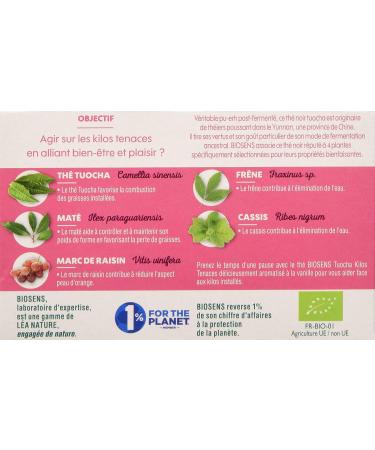 Biosens Tuocha Kilos Tea Tenacious Tuocha Tea Mate Blackcurrant Grape Marc and Ash Certified Organic AB Made in France - Buy Online on GoSupps.com