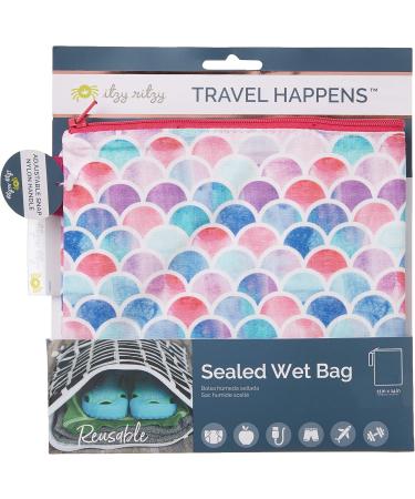 Itzy Ritzy Unisex Baby Travel Happens Nassbeutel - 1 Pack Mermaid Design | Best Shipping Worldwide - Buy Online on GoSupps.com
