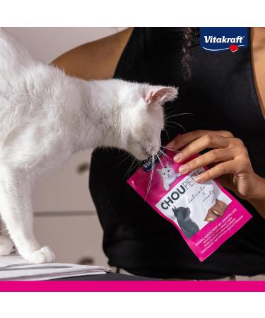 Vita Power Choupette Cat Snack with Cheese Filling - Meaty Sugar-Free Treats in Recyclable Bag (9x40g) - Global Shipping Available - Buy Online on GoSupps.com
