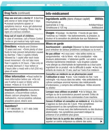 Imodium Advanced Rapid Relief Anti-Diarrheal Caplets 20 Count (Pack of 1) - Packaging May Vary - Buy Online on GoSupps.com