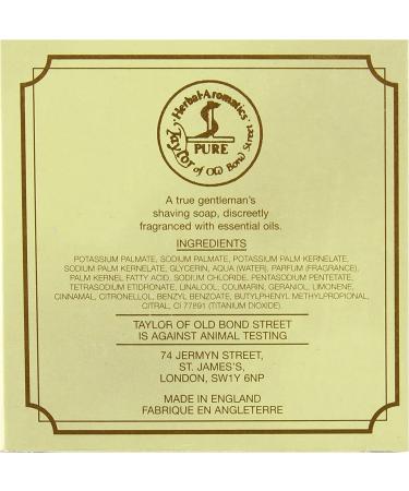 Taylor of Old Bond Street Sandalwood Shaving Soap Refill 3.5oz (01051) - Buy Online on GoSupps.com