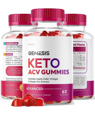 Genesis Keto ACV Gummies - Advanced Weight Loss Formula | 30-Day Supply - Buy Online on GoSupps.com