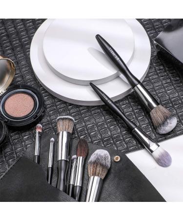 BS-MALL 16pcs Makeup Brush Set with Premium Synthetic Bristles - Ideal for Powder, Foundation, Blush, Contour, Concealers, Lips, and Eyeshadow - Black - Buy Online on GoSupps.com