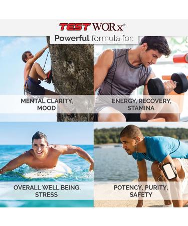 Superior Labs Test Worx Natural Testosterone Booster Supplement with Clinically Proven LJ100 and 8 Other Powerful Ingredients - Noticeable Increase in Energy  Stamina  Recovery  Sleep and Mood - Buy Online on GoSupps.com