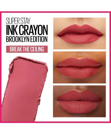 Maybelline Super Stay Ink Crayon Matte Lipstick - Break The Ceiling (Pack of 2) | Longwear Makeup 0.04 oz Each | International Shipping Available - Buy Online on GoSupps.com