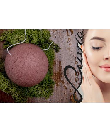 Konjac Swim Set Luvia Red Clay Natural Sponge for Facial Cleaning & Peeling | Vegan & Perfect for Sensitive Skin - Buy Online on GoSupps.com