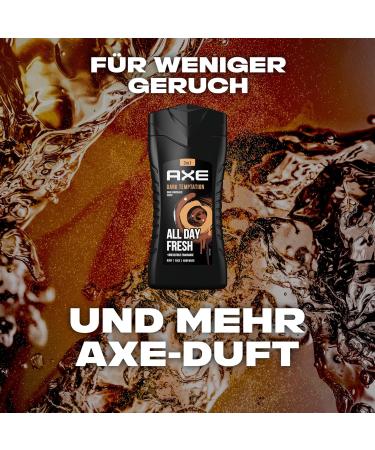 AX 3-in-1 Shower Gel & Shampoo - Dark Textation | All-Day Fresh Fragrance | Dermatologically Tested | 6 x 250 ml | International Shipping - Buy Online on GoSupps.com