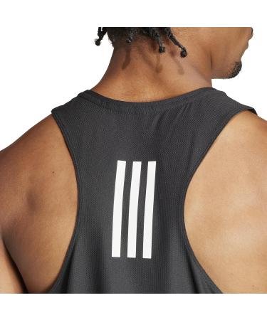 Buy adidas Men's Own The Run Tank Top - Lightweight Running Tank in Black | International Shipping Available - Buy Online on GoSupps.com