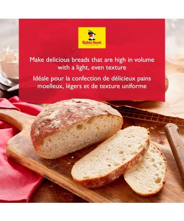 Robin Hood Best For Bread Homestyle White Flour 2.5kg Made with 100% Canadian Wheat 2.5 kg (Pack of 1) BEST FOR BREAD WHITE - Buy Online on GoSupps.com