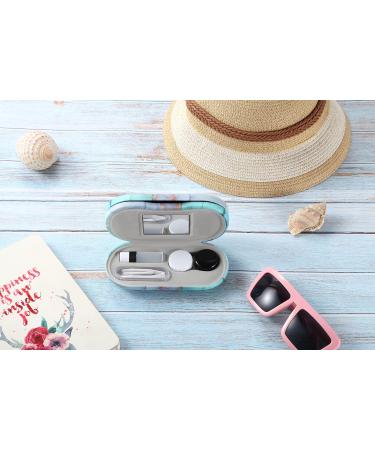 AITIME Contact Lens and Glasses Case 2-In-1 | Double Sided Portable Eye Contact Kit | Vibrant Green Design - Buy Online on GoSupps.com