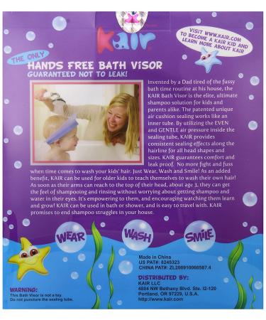Kair Air Cushioned Bath Visor - Purple | Comfortable Bathing Accessory - Buy Online on GoSupps.com