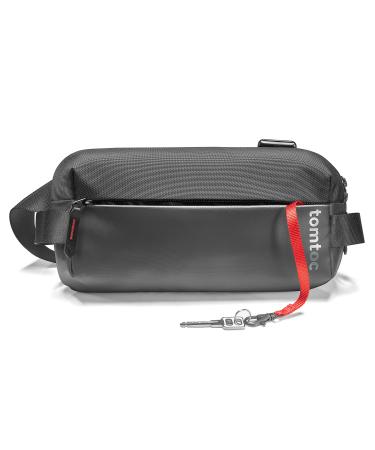 tomtoc Compact EDC Sling Bag Minimalist Chest Shoulder Backpack Crossbody Bag for Men and Women Lightweight Everyday Carry Bag for Tactical Travel Work Gym Sport Black 8-inch4.5L - Buy Online on GoSupps.com