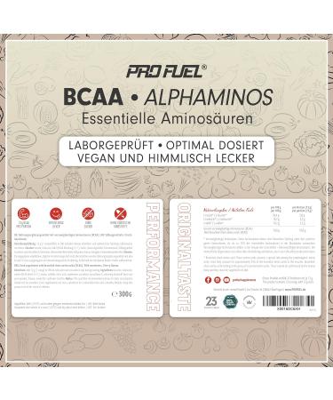 Buy Alphaminos BCAA 300g Cherry - Test Winner 2:1:1 Ratio Vegan Essential Amino Acids Top Solubility Lab Tested - Buy Online on GoSupps.com