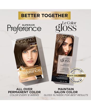 L'Oreal Superior Preference 4 Natural Dark Brown Hair Color - Fade-Defying & Shine System | 1 Application - Buy Online on GoSupps.com