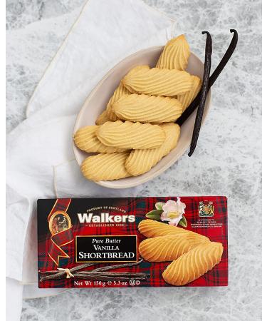 Walkers Shortbread Vanilla Cookies 5.3oz Box - Pack of 4 | Delicious Vanilla Flavor - Buy Online on GoSupps.com